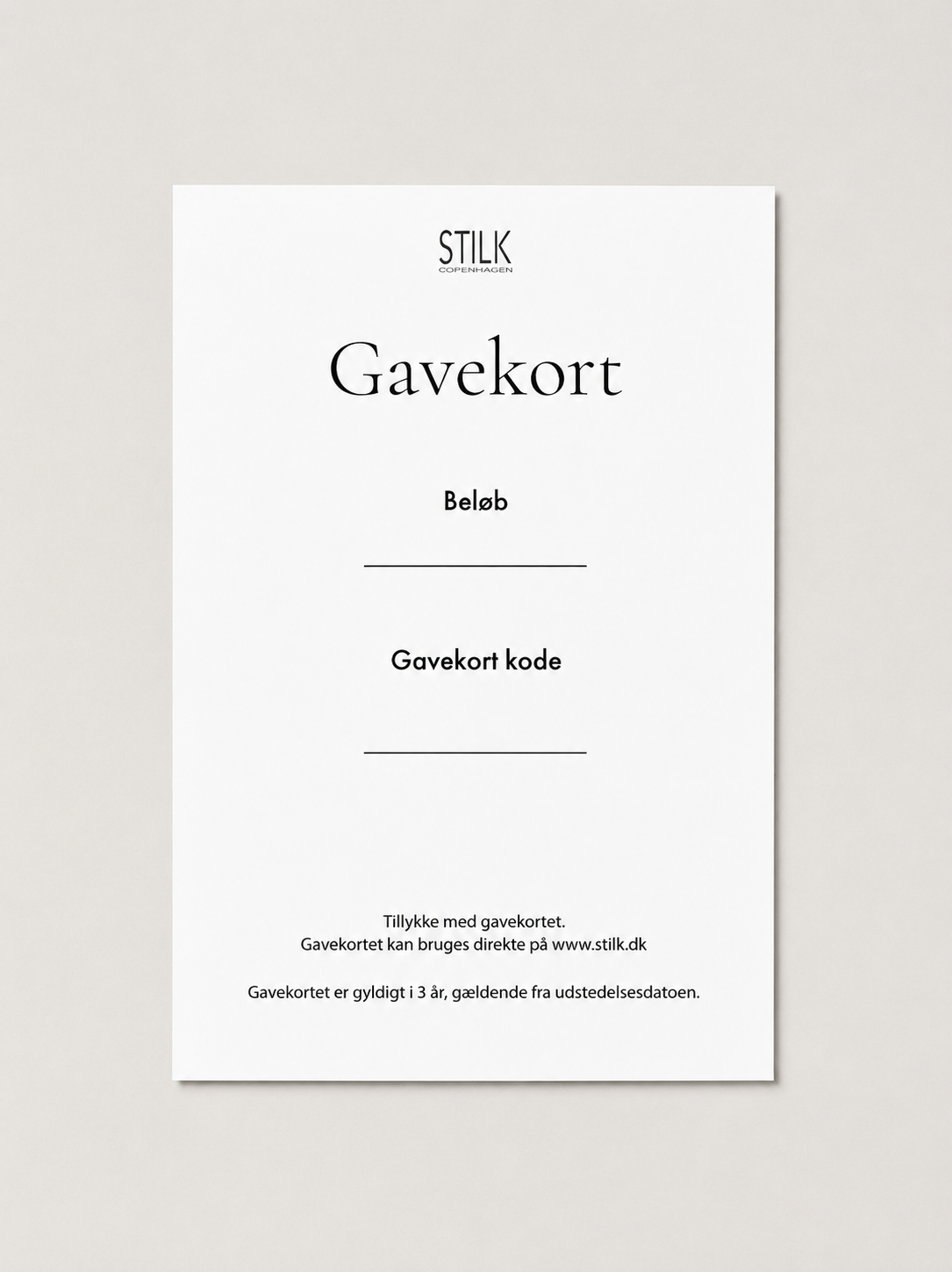 Gavekort (print selv)